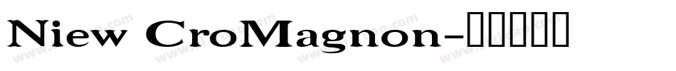 Niew CroMagnon字体转换